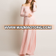 Custom  The Fashion Solid Color Off Shoulder  Long Sleeve Maternity Maxi Dress